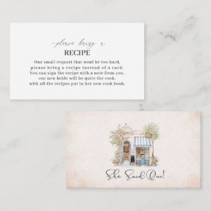 Elegant Watercolor she said oui BridEnclosure Card
