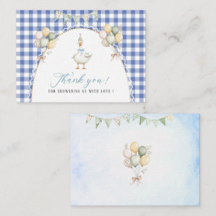 Elegant Watercolor silly goose birthday party Card