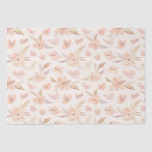 Elegant Watercolor Soft Floral   Tissue Paper