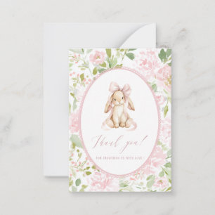 Elegant Watercolor spring wildflowerFlat Note Card