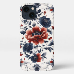 Elegant Watercolor Vintage Inspired Florals  iPhone 13 Case