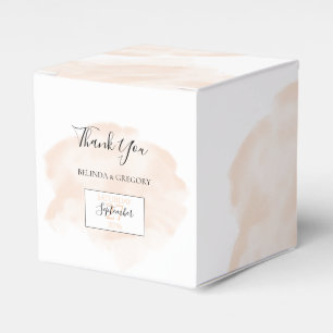 Elegant Watercolor Wedding Favour Box