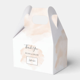 Elegant Watercolor Wedding Favour Box