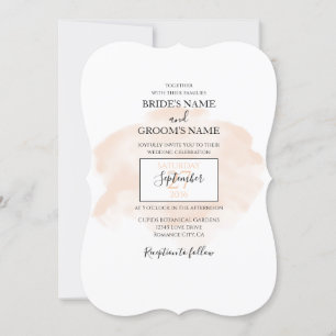 Elegant Watercolor Wedding Invitations