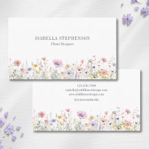 Elegant Watercolor Wildflower Floral Design
