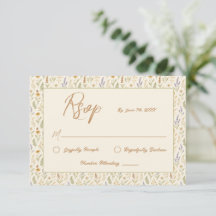 Elegant Watercolor Wildflower Floral Wedding