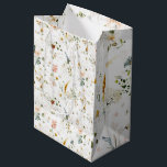Elegant Watercolor Wildflower Garden   Medium Gift Bag<br><div class="desc">Throw all caution to the wind with this whimsical wildflower garden theme done in beautiful watercolor. So many gifts to wrap for weddings,  birthdays,  mothers day,  bridal showers,  and more</div>