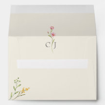 Elegant Watercolor Wildflower Wedding