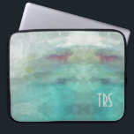 Elegant WatercolorMonogram Computer Protector Laptop Sleeve<br><div class="desc">Lovely and fresh watercolor computer sleeve will add a touch of elegance to your professional wardrobe. Monogram with initials to create your own custom computer sleeve.</div>