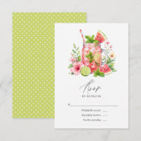 Elegant Watermelon Mojito Floral Wedding