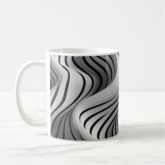 Elegant Waves Fabric Design 5 Coffee Mug
