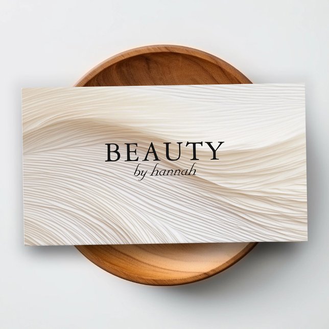 Elegant, waves, salon, business card (Creator Uploaded)