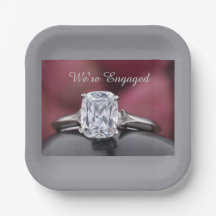 Elegant “We’re Engaged” Diamond Ring Party
