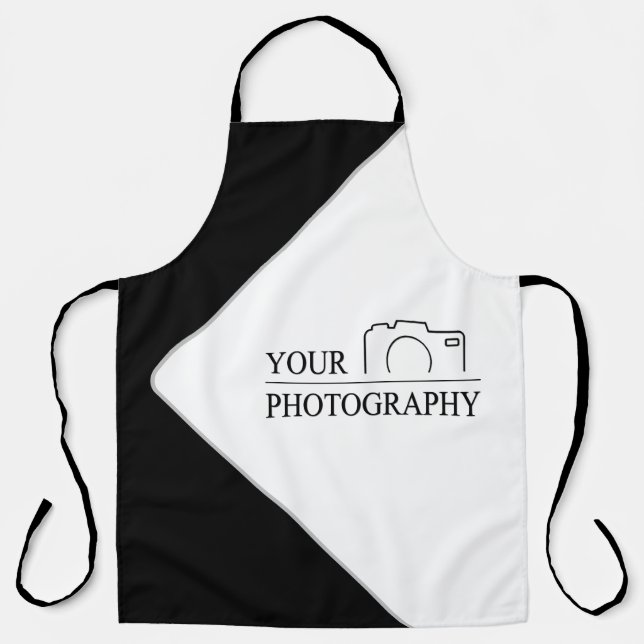 Elegant Wedding Add Personalised Photography Apron (Front)