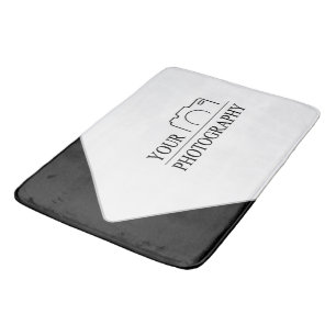 Elegant Wedding Add Personalised Photography Bath Mat