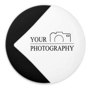 Elegant Wedding Add Personalised Photography Ceramic Knob