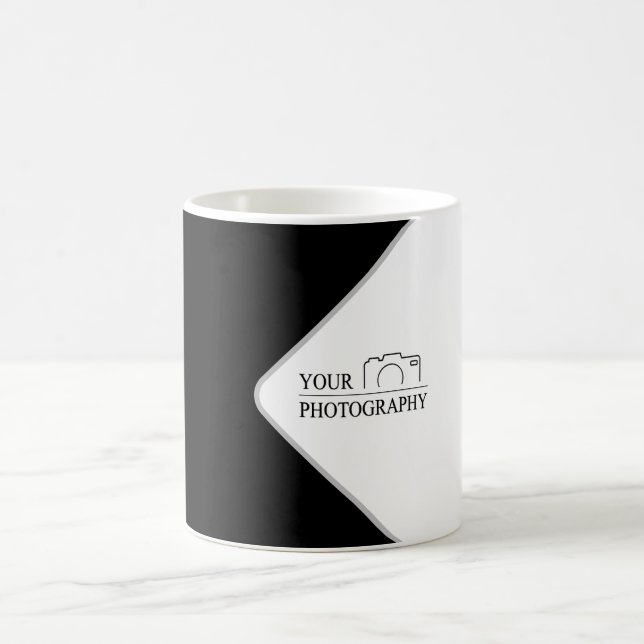 Elegant Wedding Add Personalised Photography Coffee Mug (Center)