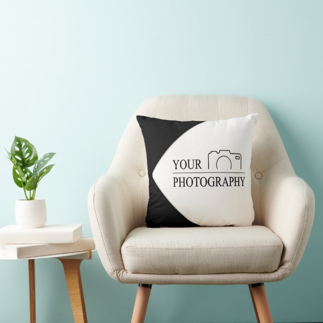 Elegant Wedding Add Personalised Photography Cushion (Chair)