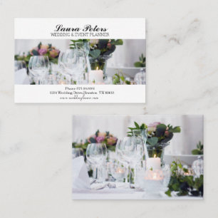 Elegant Wedding And Events Planner Business Card