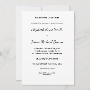 Elegant Wedding Anniversary Invitations