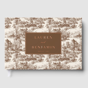 Elegant Wedding Announcement Card Guest Book