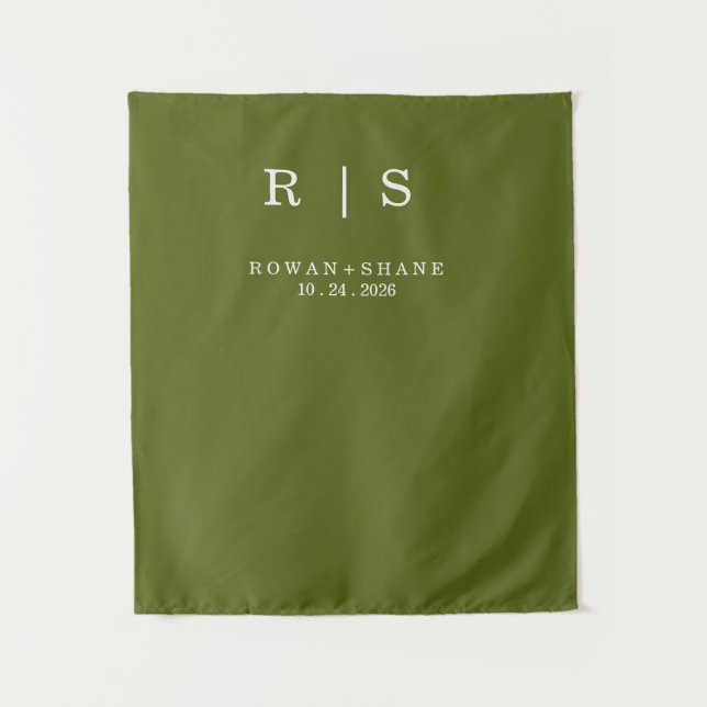 Elegant Wedding Backdrop Tapestry (Front)