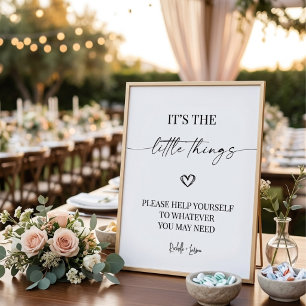 Elegant Wedding Bathroom Basket for Wedding Sign