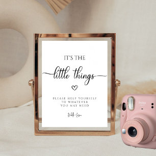 Elegant Wedding Bathroom Basket for Wedding Sign