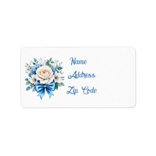Elegant Wedding Bouquet customisable Label
