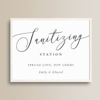 Elegant Wedding Bridal Shower Sanitising Station