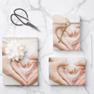 Elegant Wedding Bridal Wrapping Paper Sheets