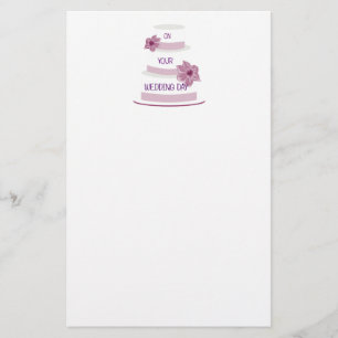 Elegant Wedding Cake Stationery