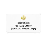 Elegant Wedding Celtic cross  return address