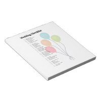 Elegant Wedding Checklist Notepad