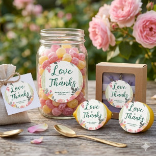 Elegant Wedding Classic Round Sticker