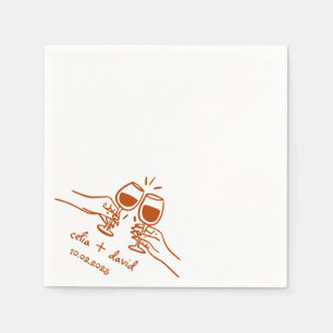Elegant Wedding Cocktail Napkin