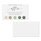 Elegant Wedding Colour Dress Code Insert
