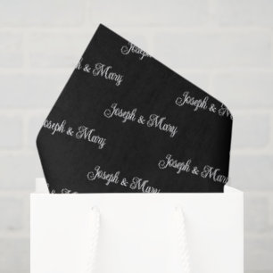 Elegant Wedding Customizable Couple's Names Gift Tissue Paper
