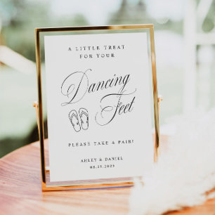 Elegant Wedding Dancing Feet Poster