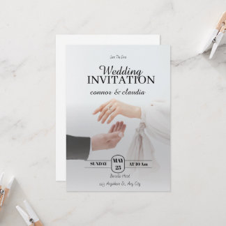Elegant Wedding Design Invitation