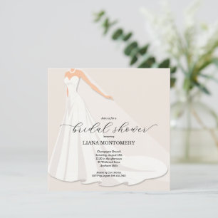 Elegant Wedding Dress Bridal Shower