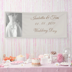 Elegant Wedding Dress, Modern and Minimal Banner