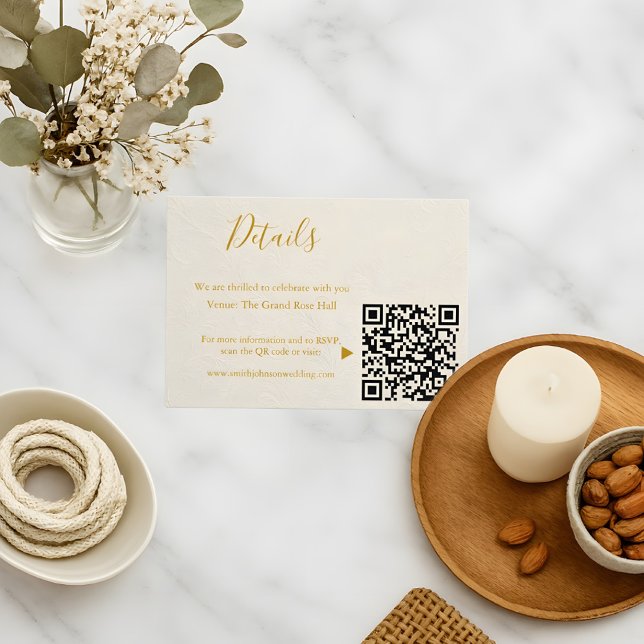 Elegant Wedding Enclosure Card (Creator Uploaded)