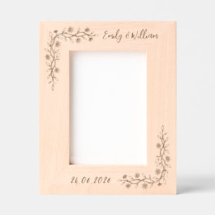 Elegant Wedding Engraved Couple Picture Frame