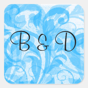 ELEGANT  WEDDING ENVELOPE SEAL STICKER TEMPLATE