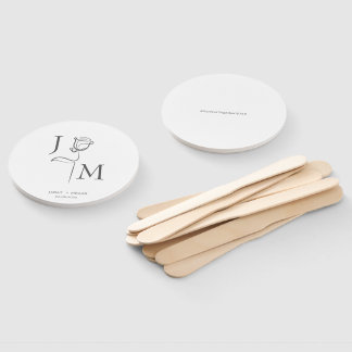 Elegant Wedding Fans | Personalised Wedding Favour