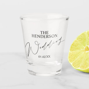 Elegant Wedding Favor Shot Glass