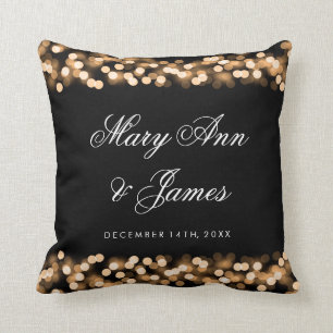 Elegant Wedding Favour Gold Hollywood Glam Cushion