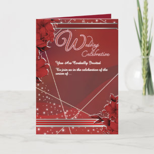 Elegant Wedding Folded Invitation