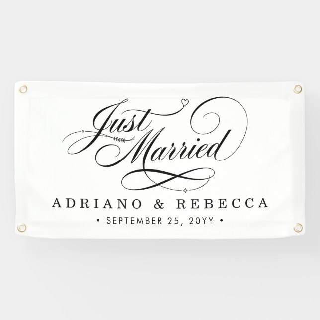 Elegant Wedding Getaway Banner (Horizontal)